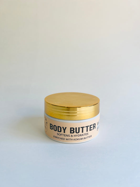 BODY BUTTER- SOFTENS & HYDRATES (WOODY BREEZE)