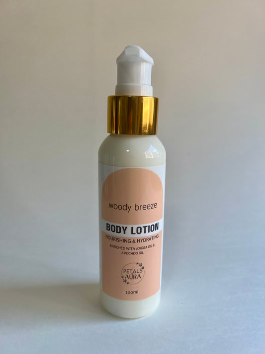 Body Lotion- Nourishing & Hydrating (WOODY BREEZE)